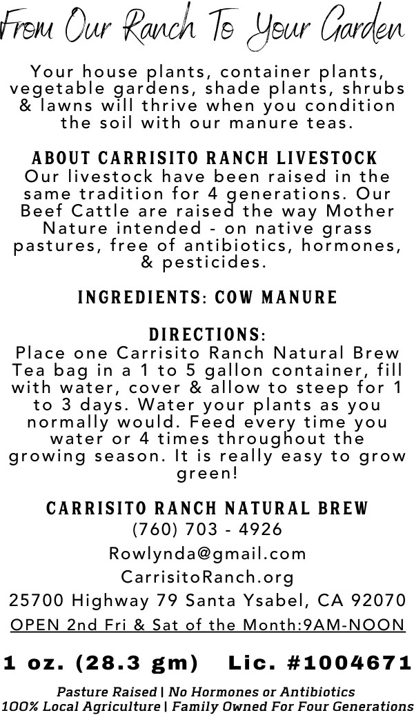 Manure Tea (Beef) – Soil Conditioner (1)