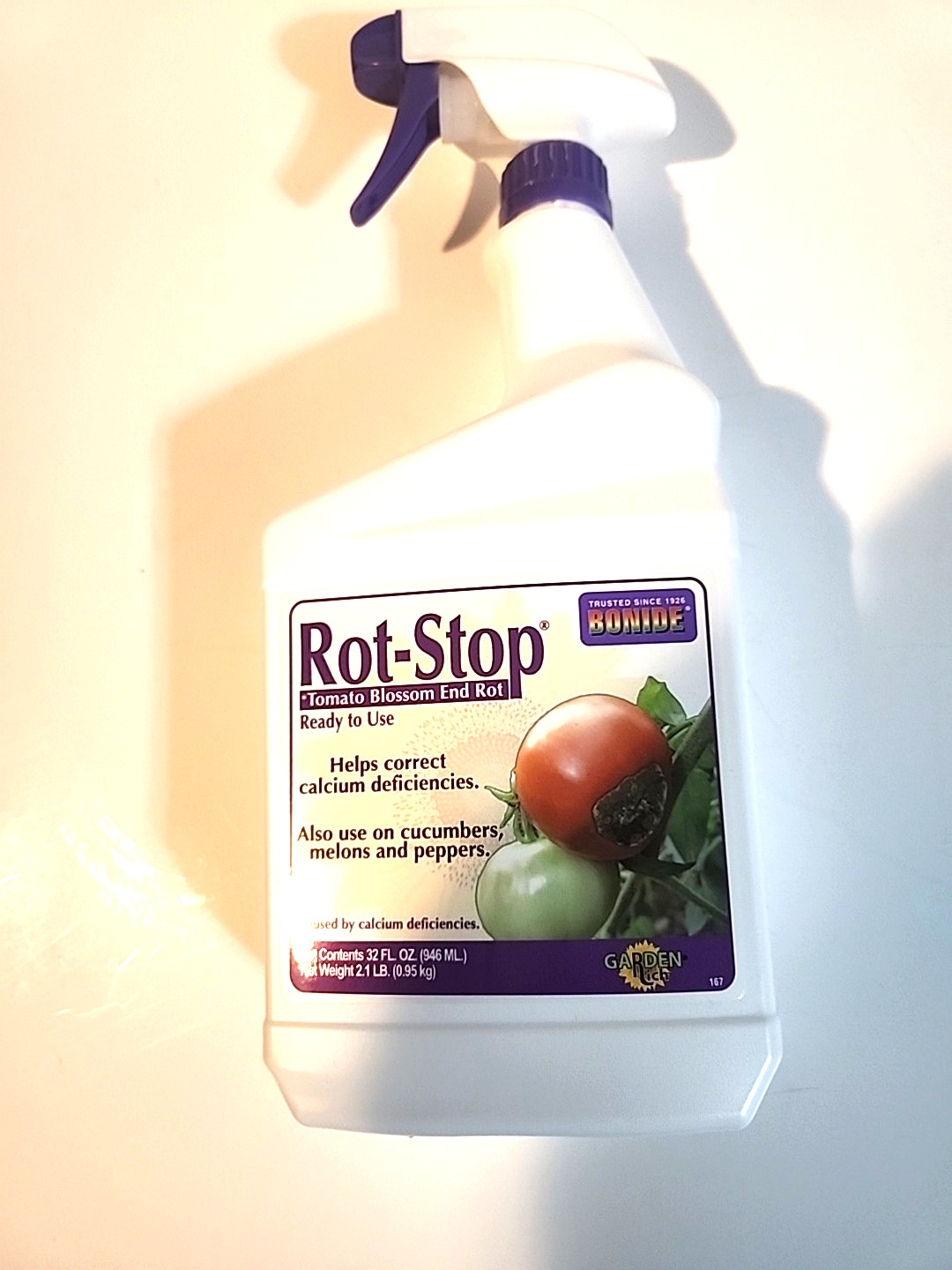 ROT STOP Tomato Blossom End Rot Ready to Use-1 Quart Spray Bottle New 32oz