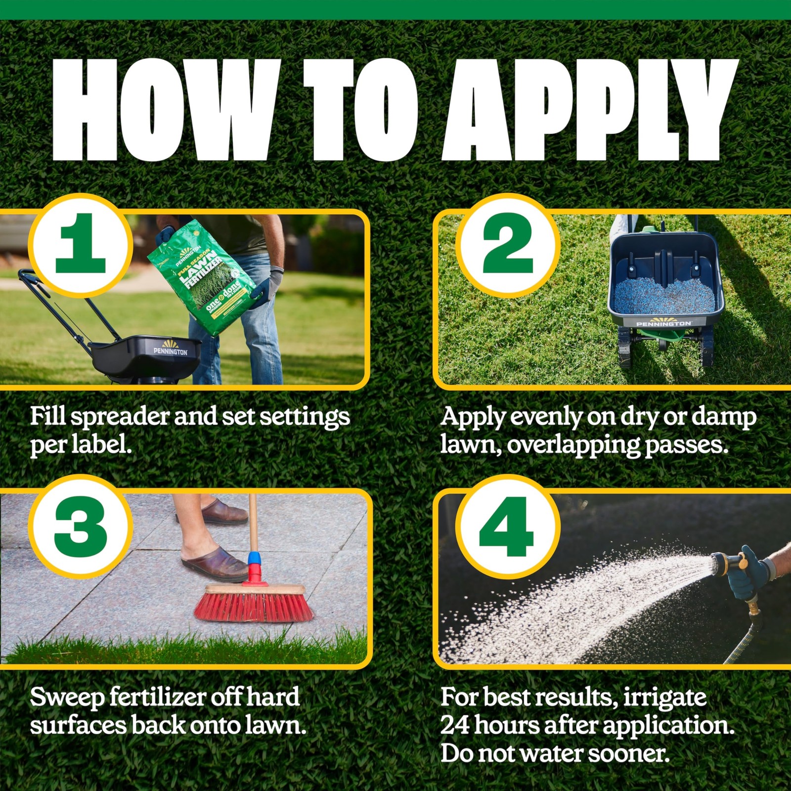 Pennington Full Season Lawn Fertilizer 4M 32-0-5 RF 11.2 LB