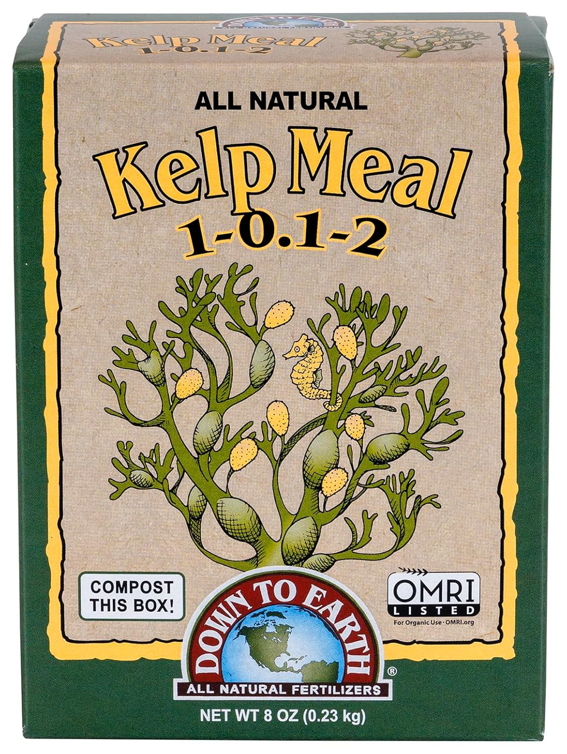 Organic Kelp Meal – Plant Food with Seaweed (Ascophyllum Nodosum), Potassium and