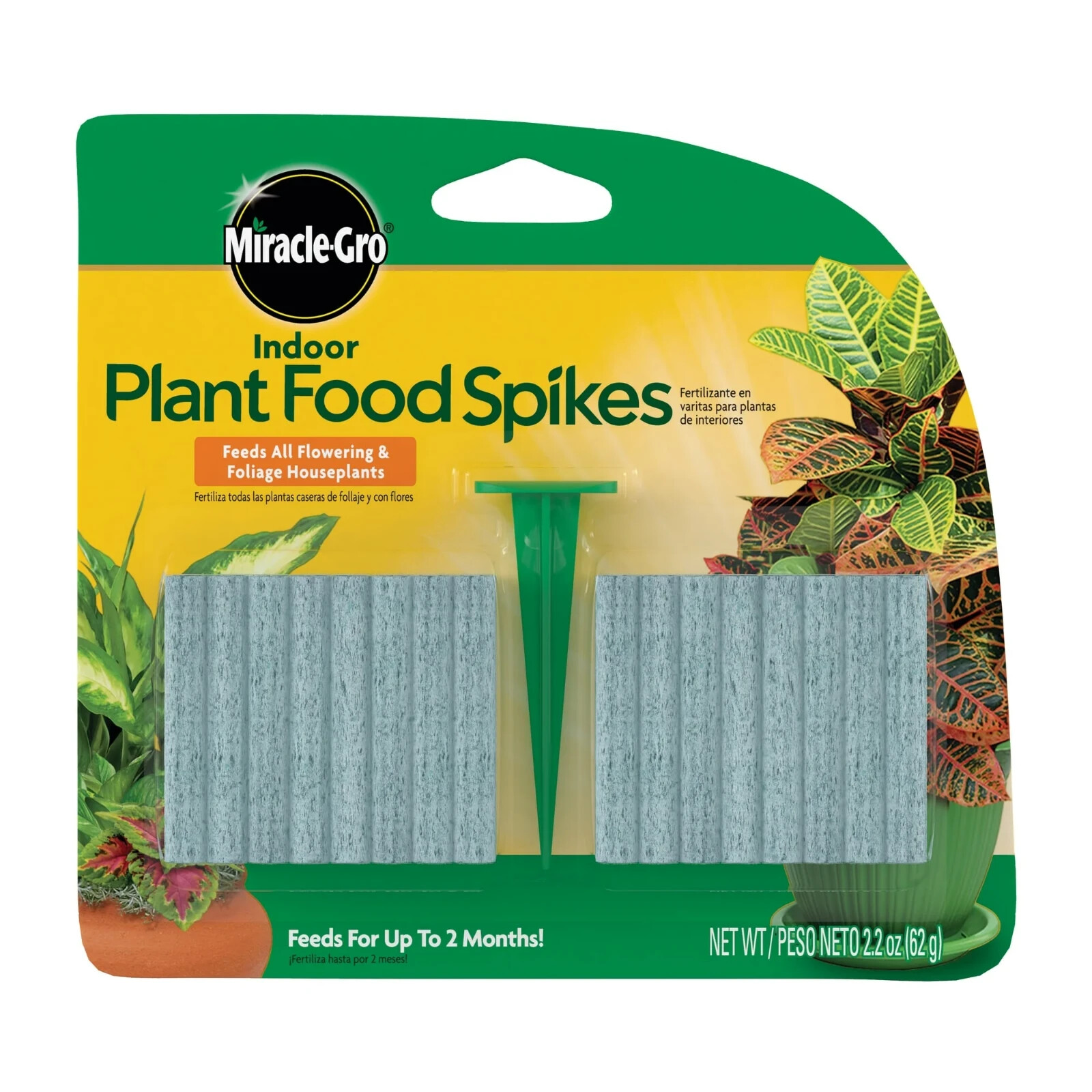 Miracle Gro Indoor Fertilizer Plant Food With 48 Spikes Fast Grow Plants
