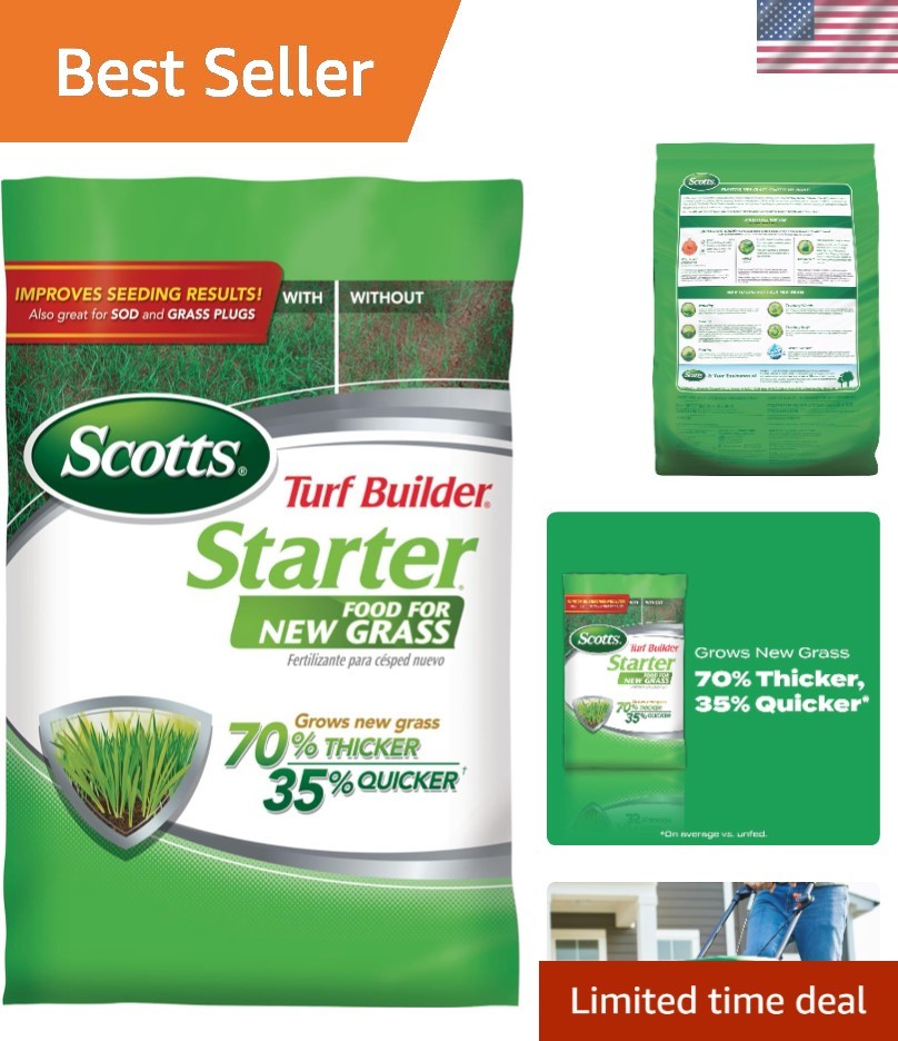 15 lb. Turf Builder Starter Food – Fast Growing Lawn Fertilizer for New Grass