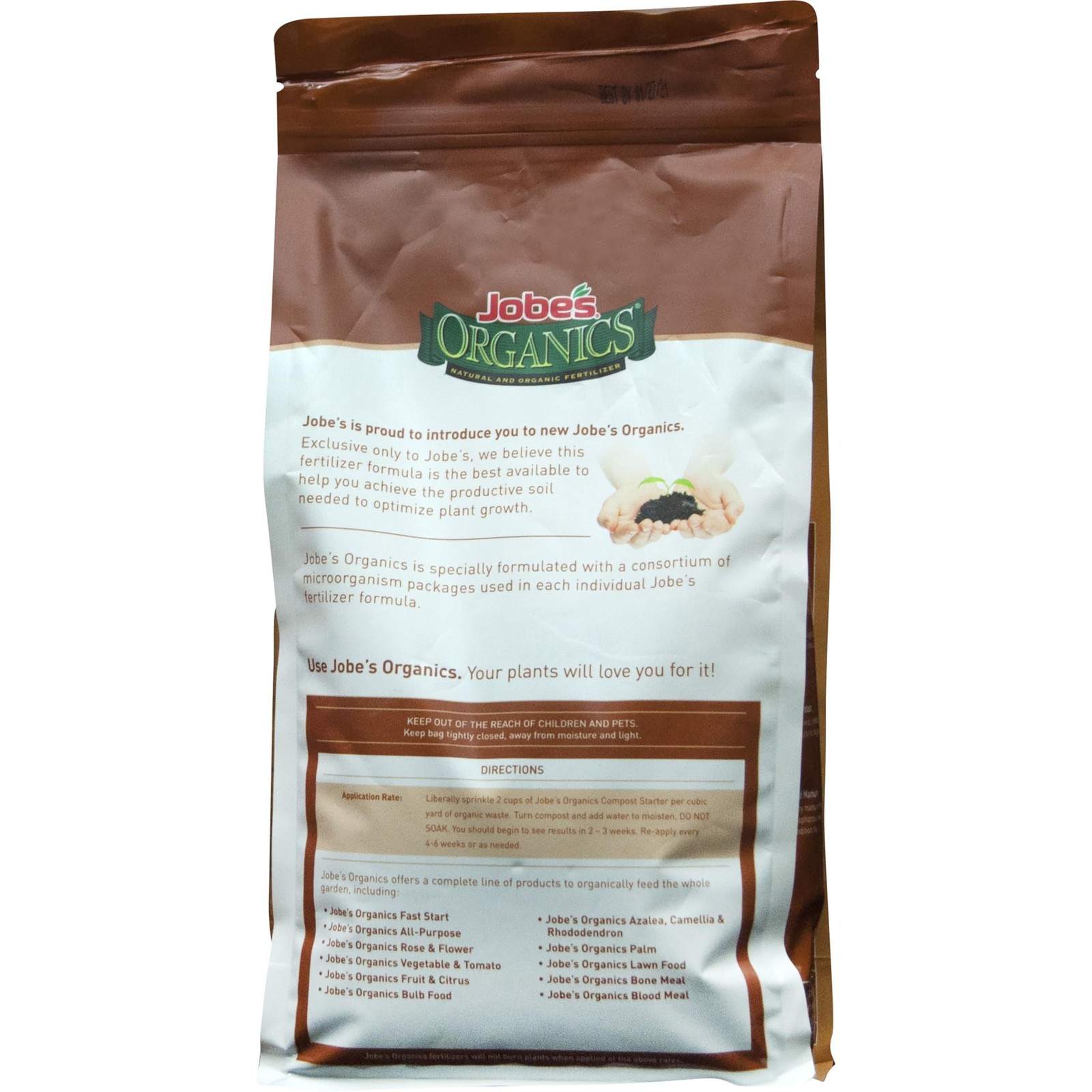 Jobe’s Organics Fast Acting Granular Fertilizer Compost Starter, Easy Plant C…