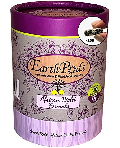 AFRICAN VIOLET PLANT FOOD Organic Fertilizer Spikes 100 Capsules EARTHPODS