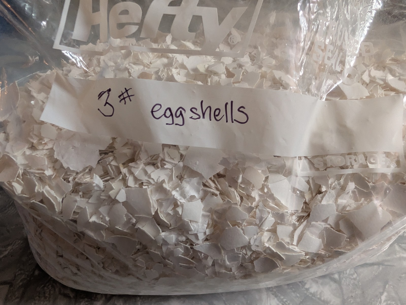 Bag of Egg Shells Crushed Ground 3 Pounds for Garden House Plants Calcium