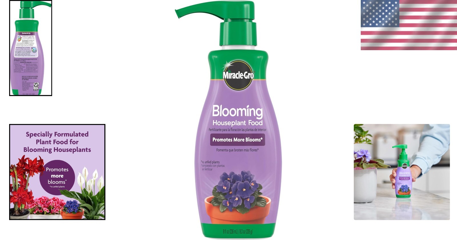 Miracle-Gro Blooming Houseplant Food 8 fl oz – Ensuring Abundant Indoor Flowers