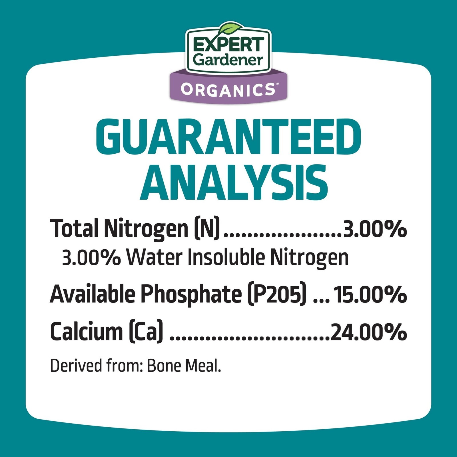 Bone Meal Plant Food Organic Nutrients Pure Formula 3-15-0 Fertilizer 4 lb