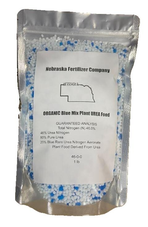1 lb BLUE Urea Mix 20% Nitrogen Aeronate 80% Pure Urea for flowers