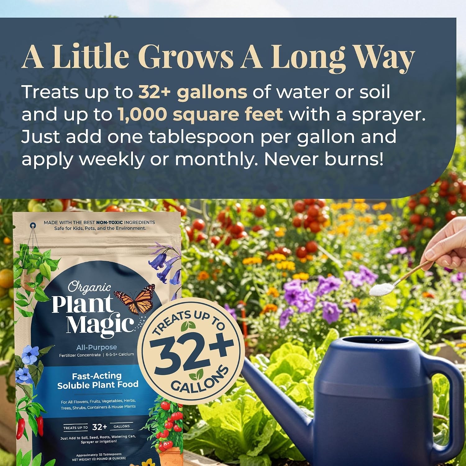 Organic Plant Magic 0.5lb All Purpose Fast Acting Plant Food