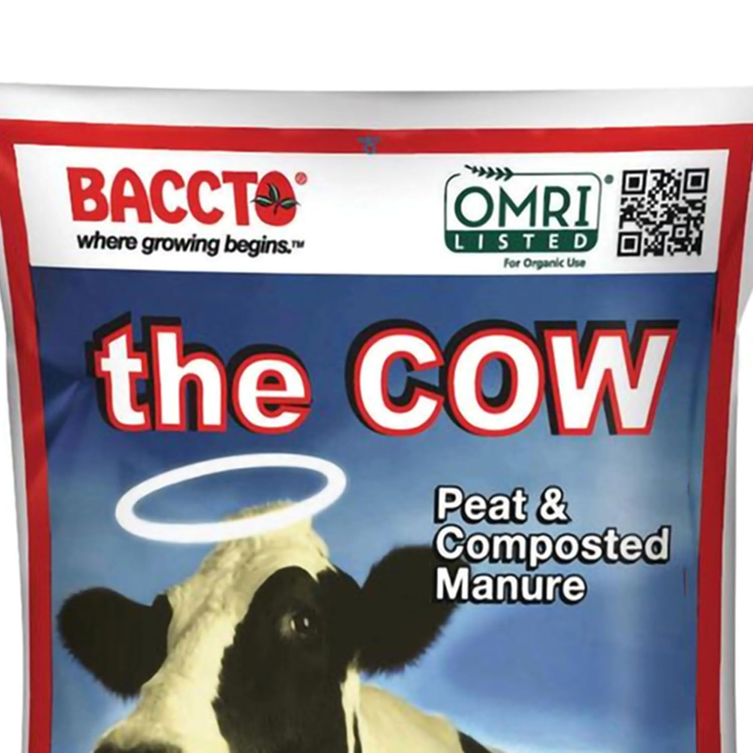 Michigan Peat Baccto Wholly Cow Horticultural Compost and Manure for Soil Amendm