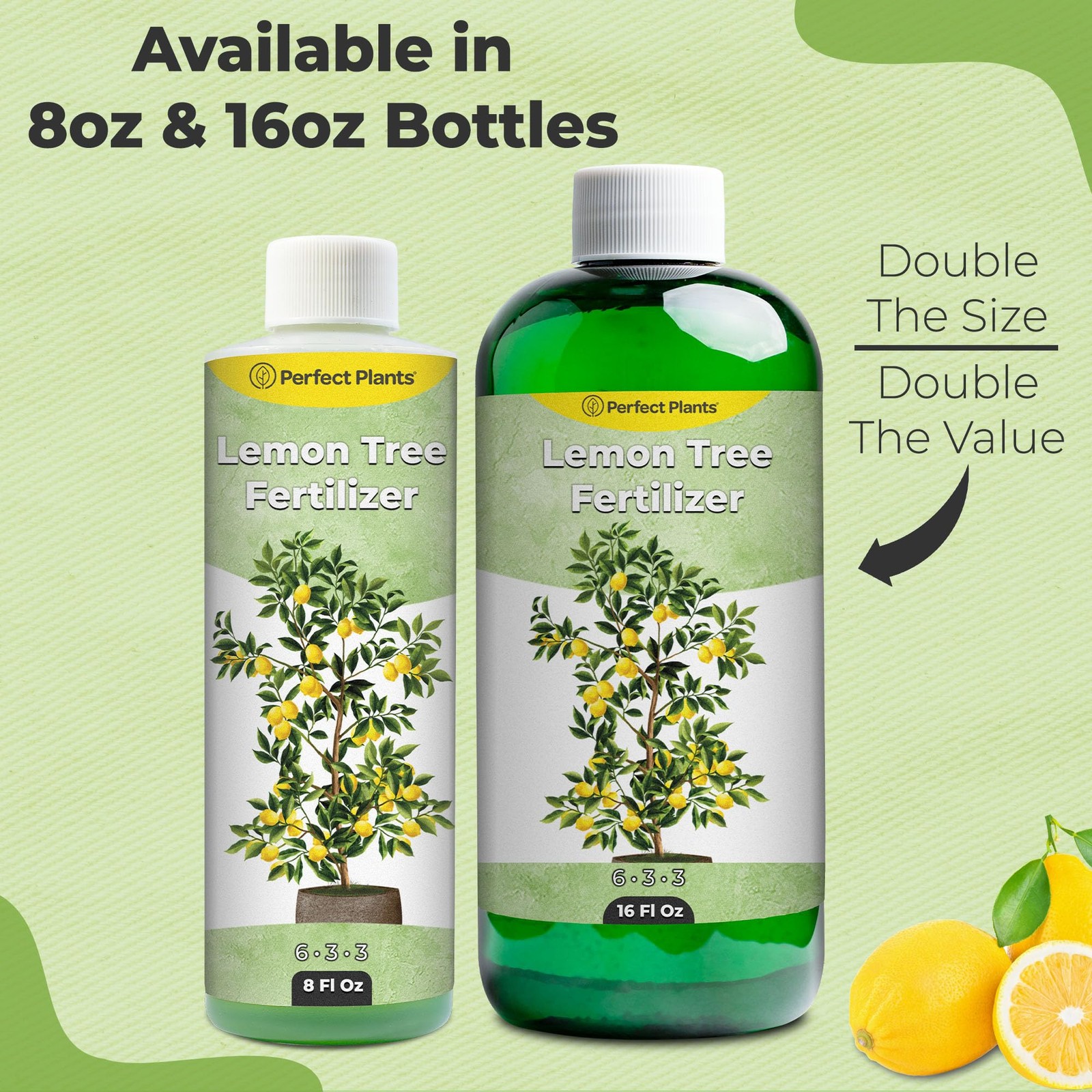 Liquid Lemon Tree Fertilizer by Perfect Plants | Citrus Plant Food for 8oz