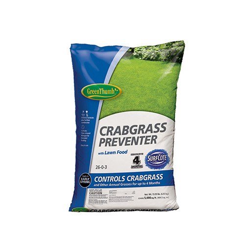 GT11434 Crabgrass Preventer Plus Lawn Food, 26-0-3 Formula, Covers 5,000 Sq. Ft