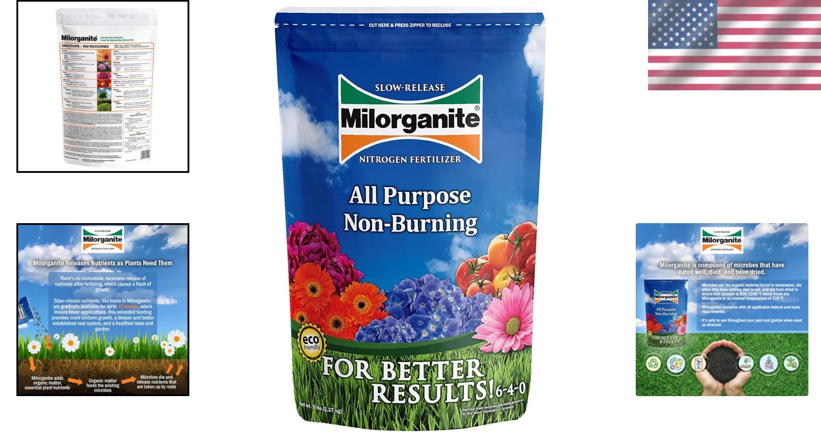 5 lb All-Purpose Organic Fertilizer with Slow-Release Nitrogen for Healthy Lawns