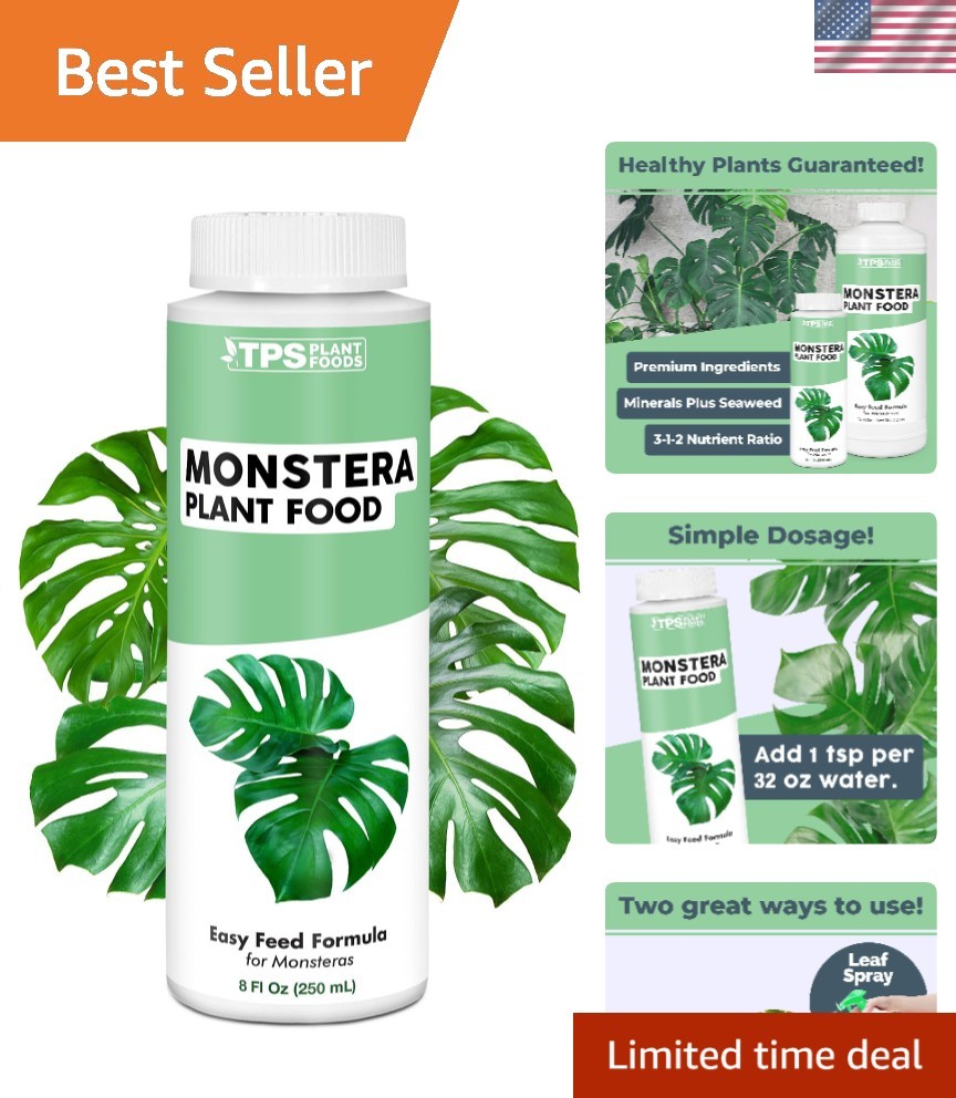 Liquid Plant Food for Monstera – 8 oz Fertilizer for Strong Roots and Leaves