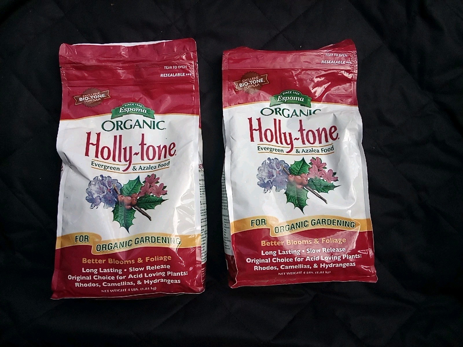2 Espoma Organic Holly-tone Evergreen & Azalea Food for Acid Loving Plants 8 lbs