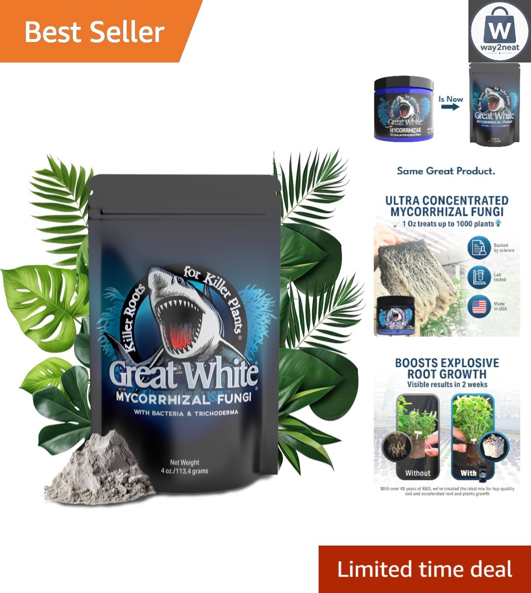 Mycorrhizal Fungi 4 Oz – Root Stimulator & Plant Growth Booster for 4,300 Plants