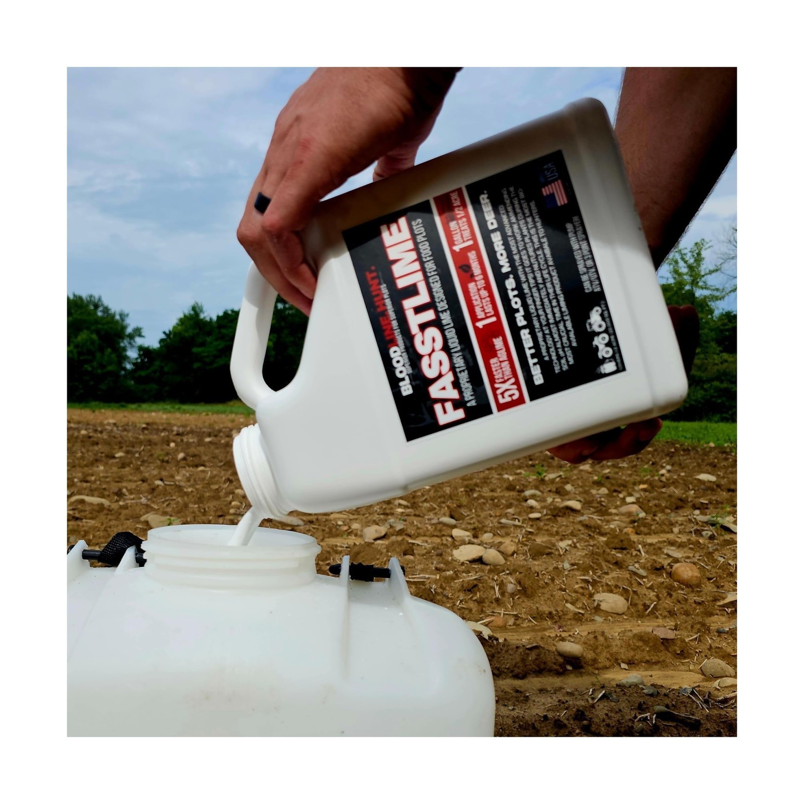 FASSTLIME Liquid Lime – 2.5 Gallons – Food Plot Lime – Lawn and Garden Lime- …