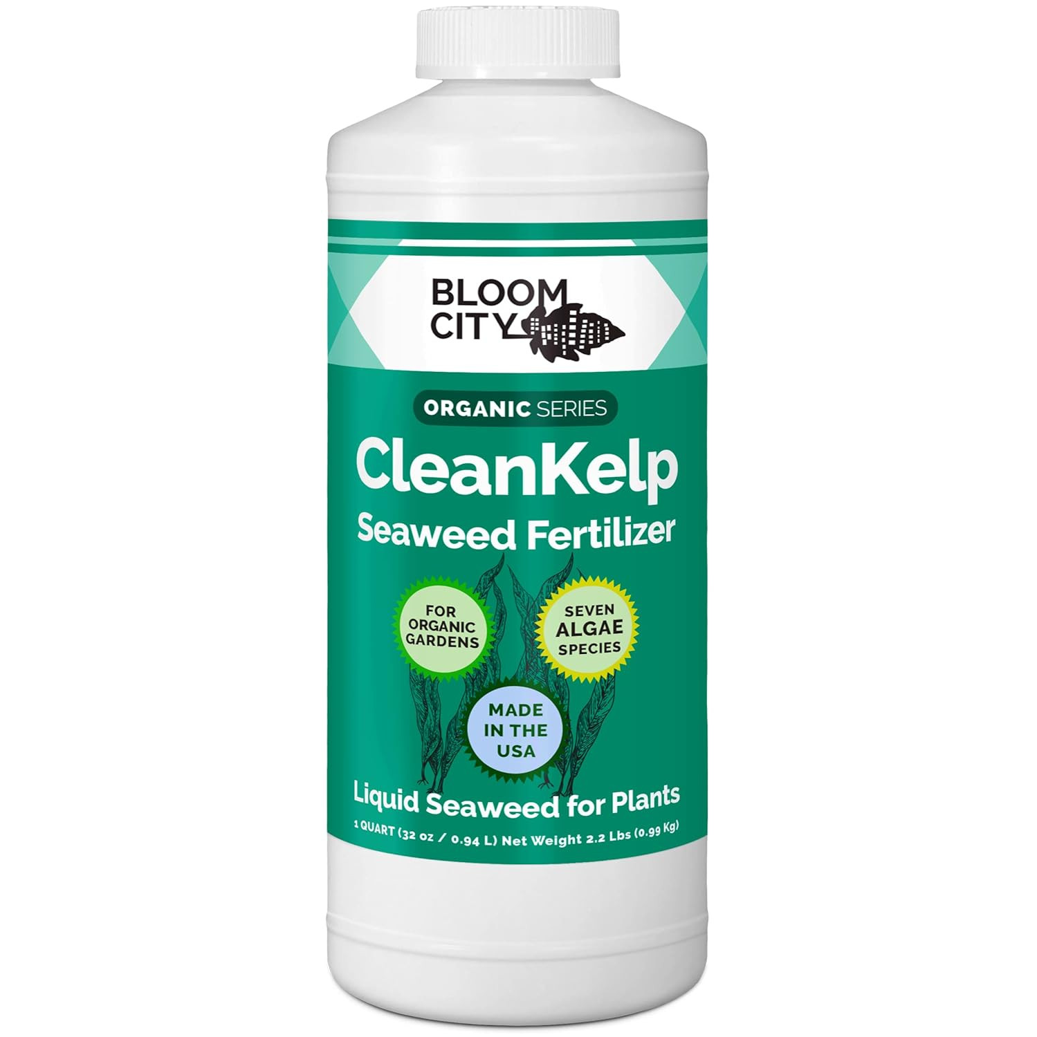 Organic Liquid Seaweed and Kelp Fertilizer Supplement, Quart (32 Oz) Concentr…