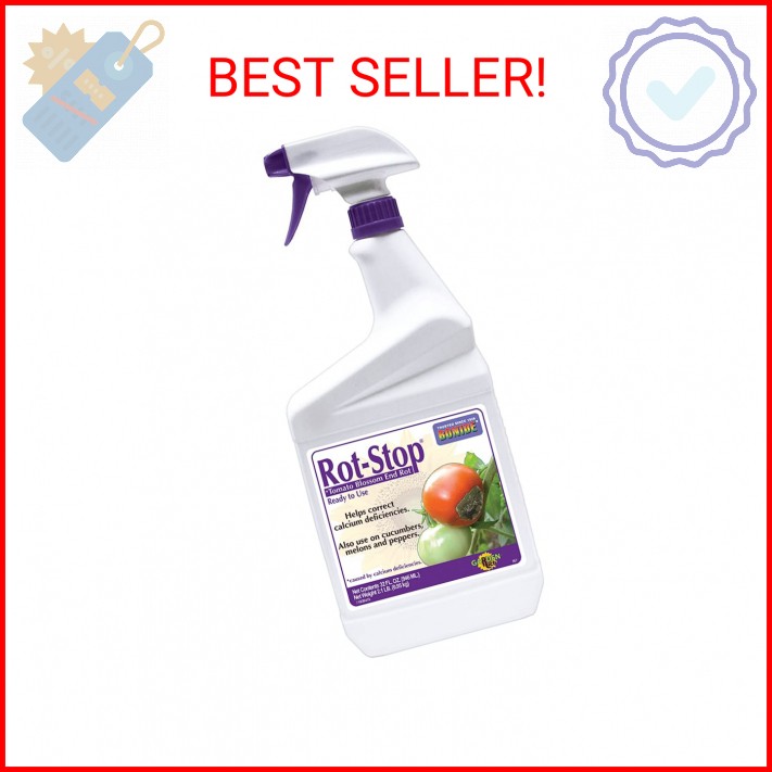 Bonide Rot-Stop Tomato Blossom End Rot, 32 oz Ready-to-Use Spray Garden Fertiliz