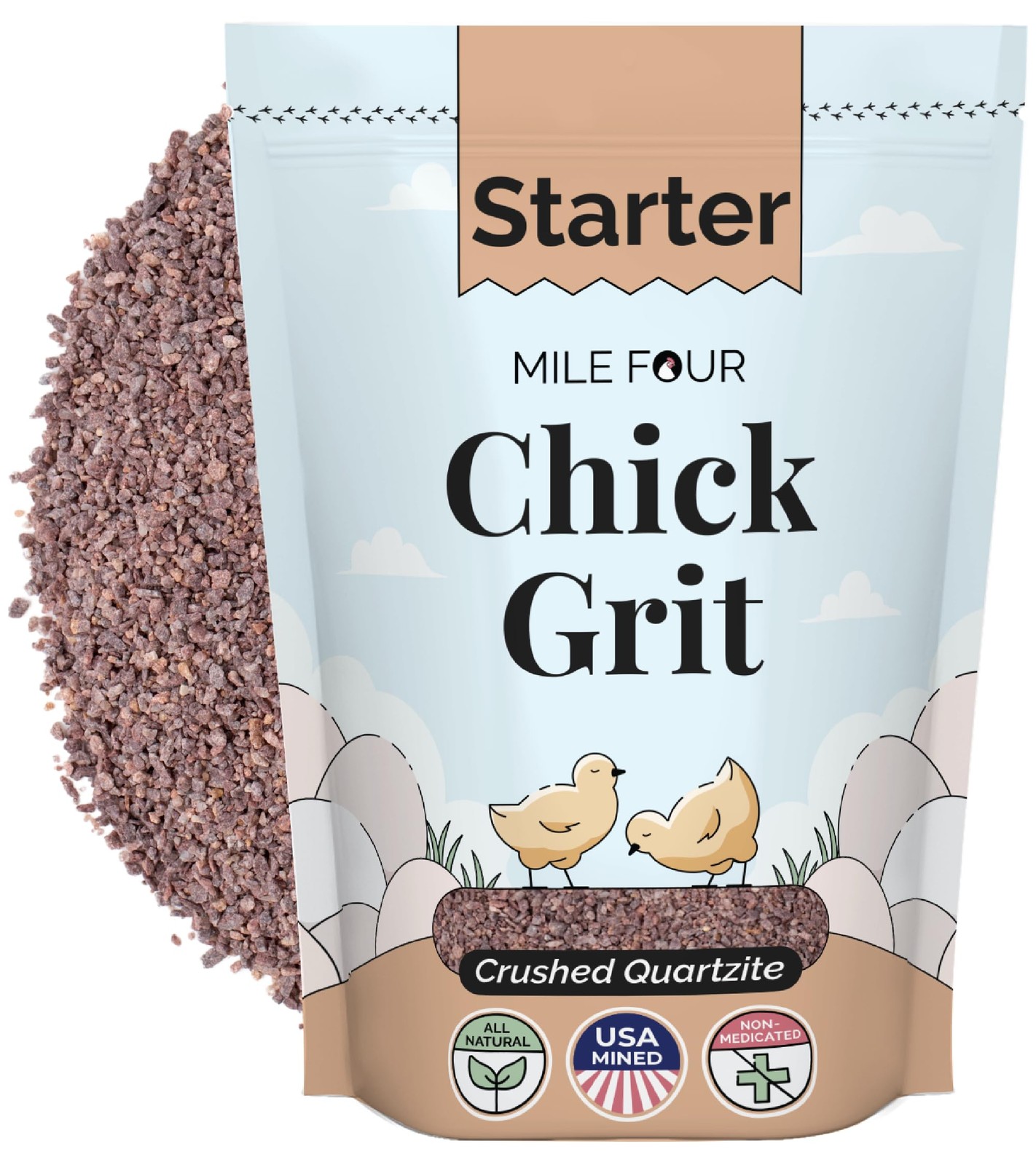 Chick Grit for Baby Chicks – Chickens Age 0-8 Weeks, 100% Natural Mineral Chi…
