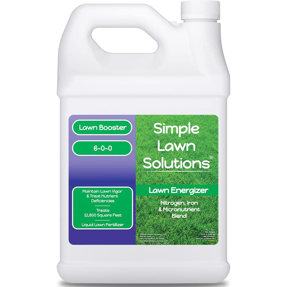 Commercial Grade Lawn Energizer – Grass Fertilizer Booster with Nitrogen, Iro…