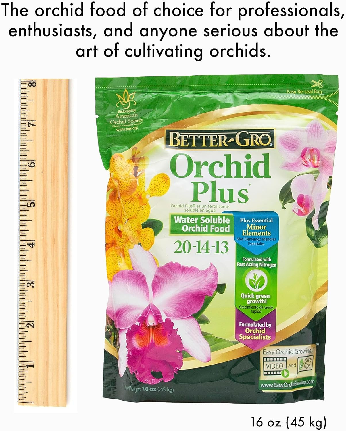 Better Gro Orchid Plus Fertilizer 16 Oz Urea Free For Healthy Orchid Growth