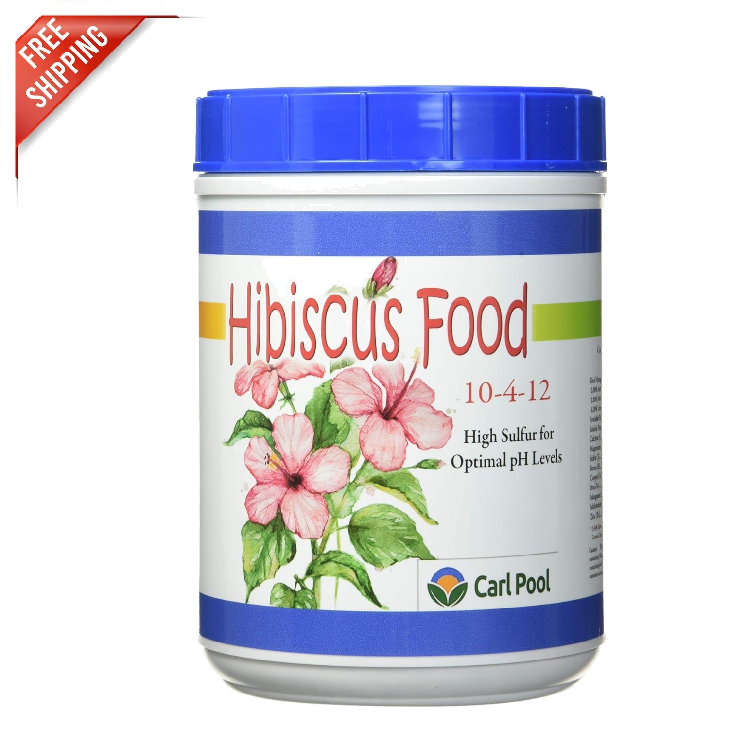 Hibiscus Growth Booster 10-4-12, 4 Lbs Granular Fertilizer for All Varieties