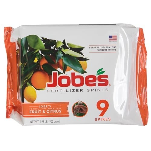 Fruit Citrus Fertilizer Spikes 9 Count 8-11-11 NPK Slow Release Plant Food Tree