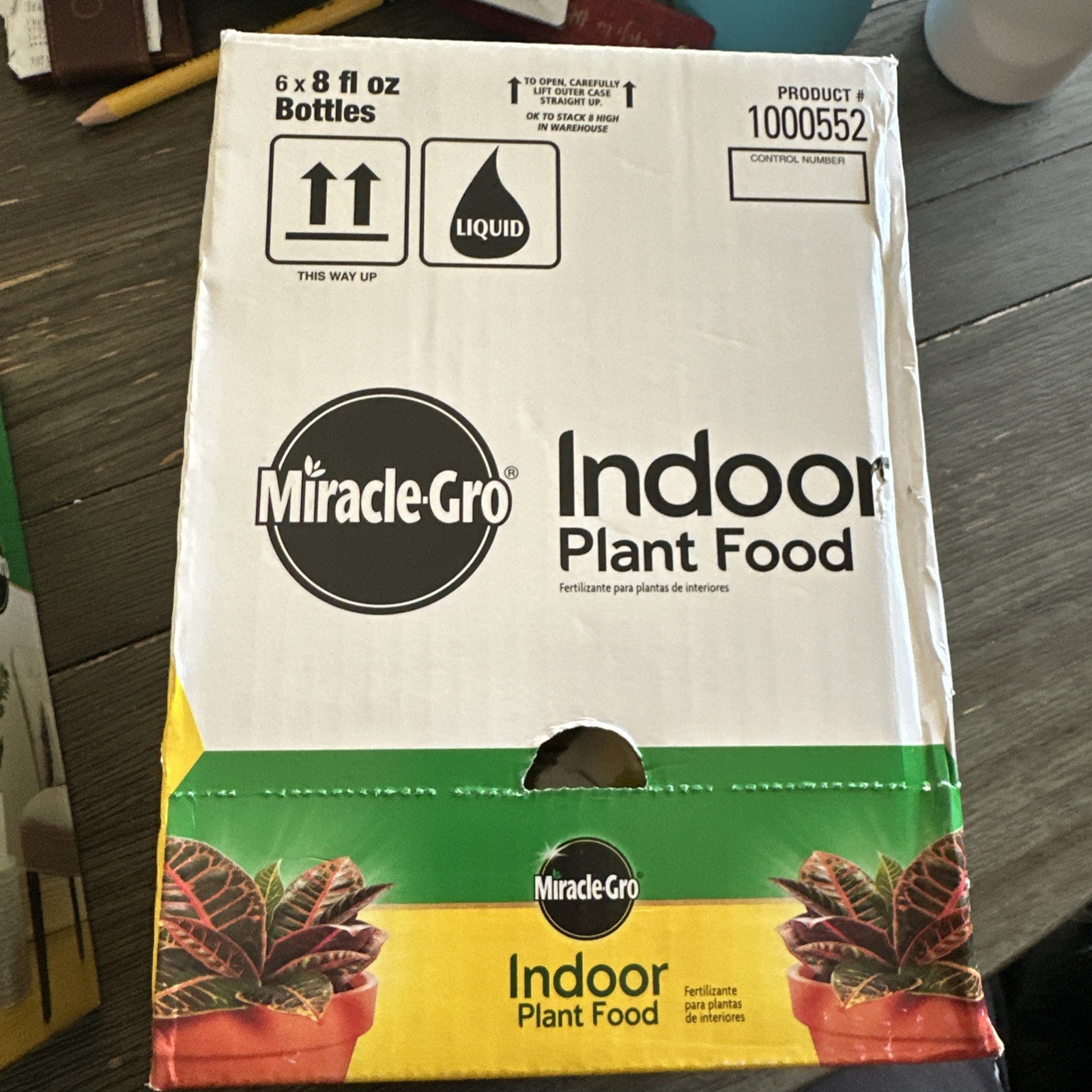 6 New 8oz Bottles Miracle-Gro Indoor Plant Food Free US Shipping