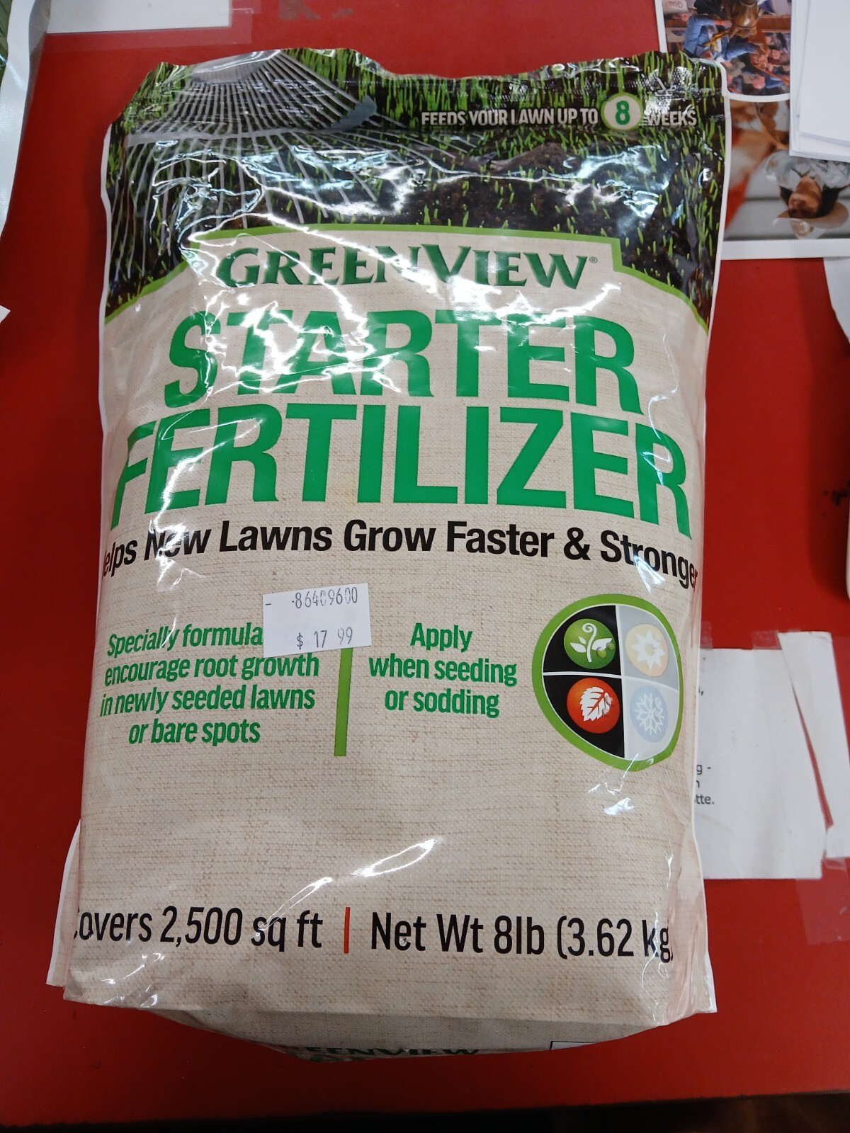 GREEN VIEW LAWN STARTER FERTILIZER 2500 SQ FT