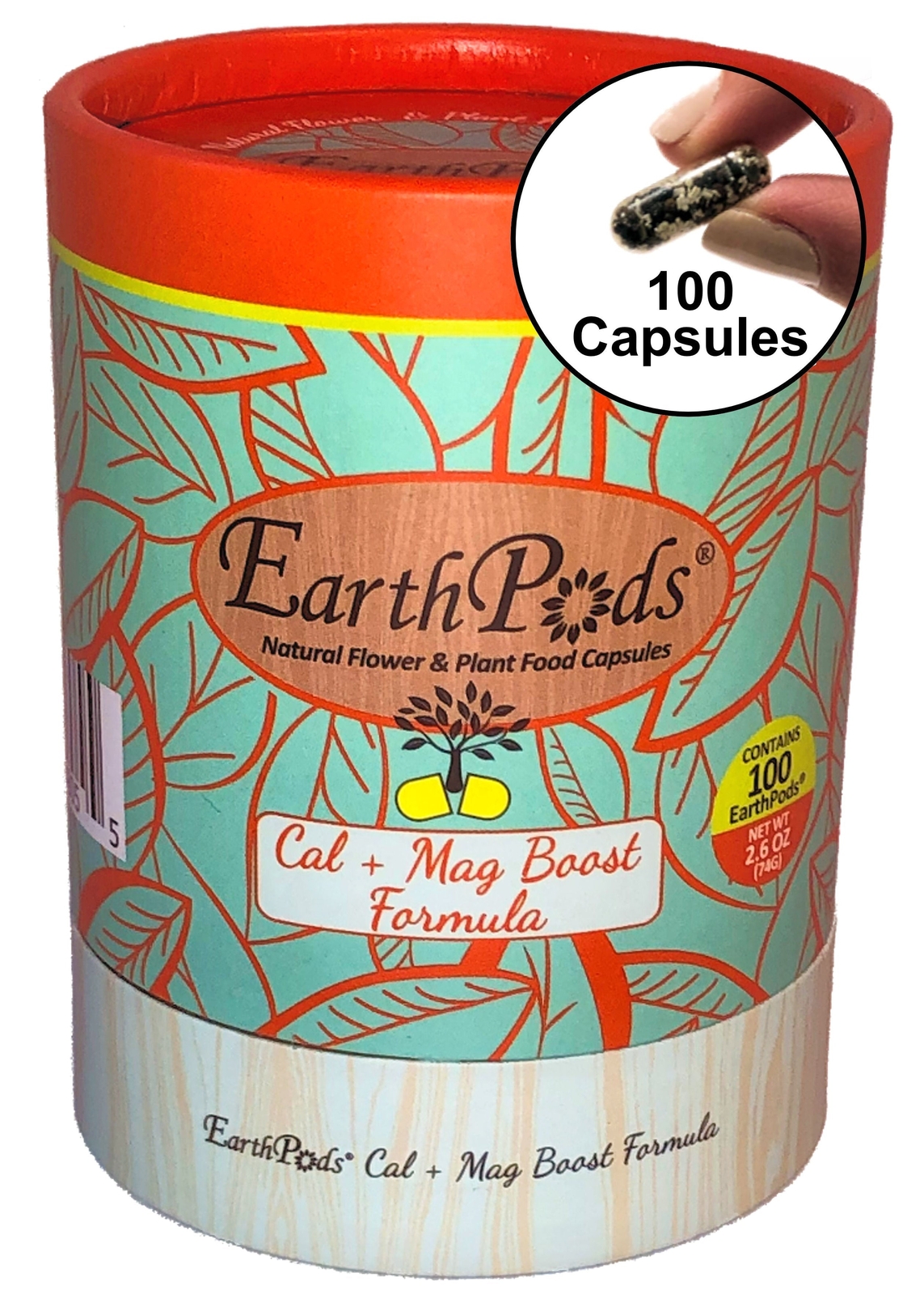 EarthPods® CAL + MAG BOOST Organic Plant Food Spikes (100 Fertilizer Capsules)