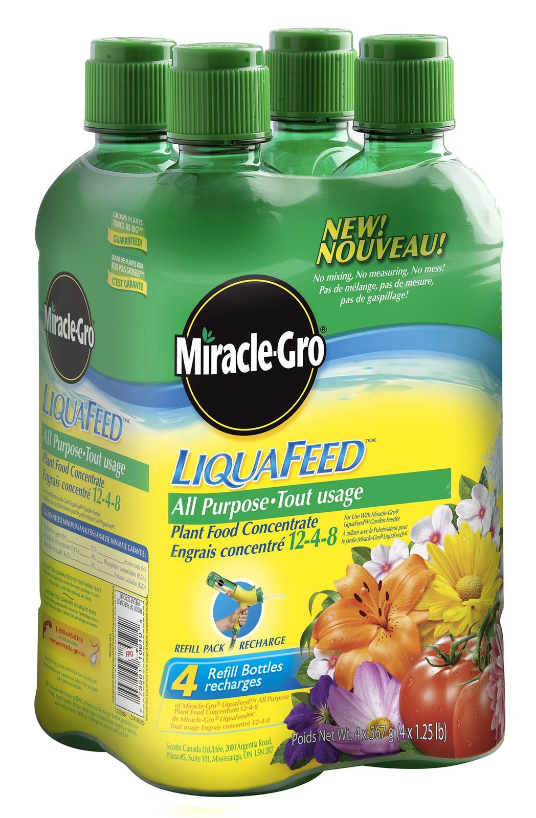 4 Pack Liquafeed Refills All Purpose Fertilizer 4