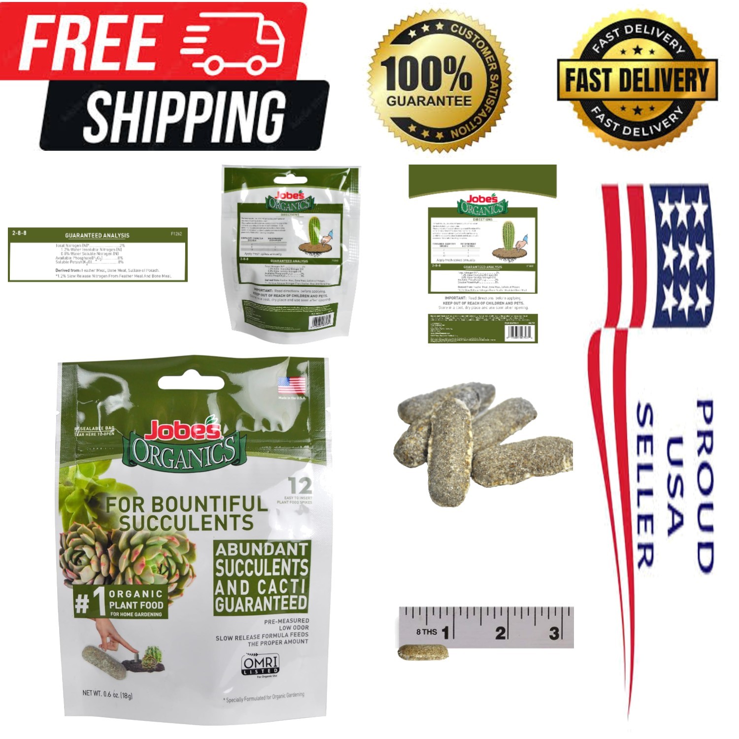 Succulent Fertilizer Spikes, Easy Plant Care for Succulent, Cactus, and Aloe …
