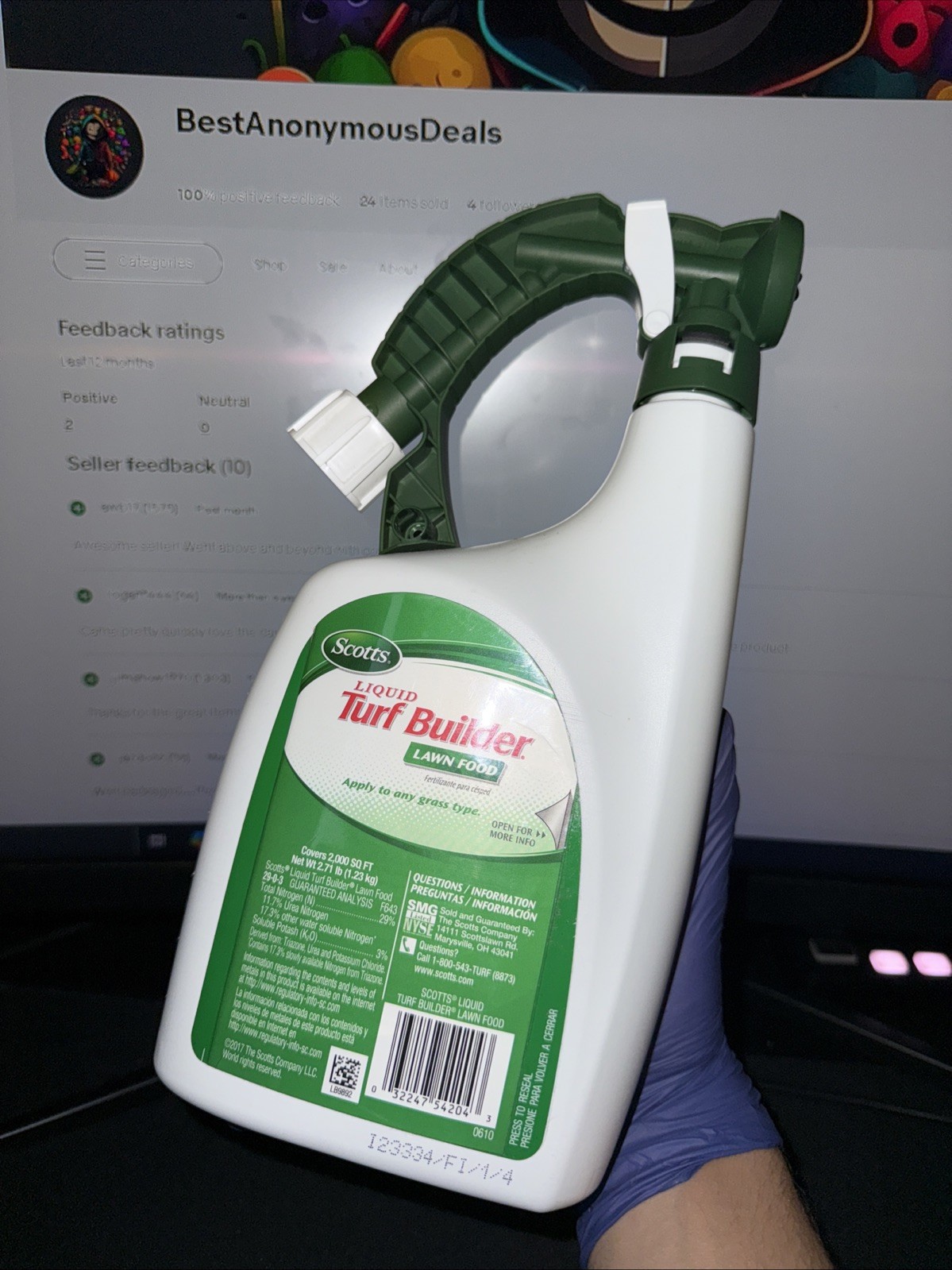 Scotts Liquid Turf Builder Lawn Food Fertilizer