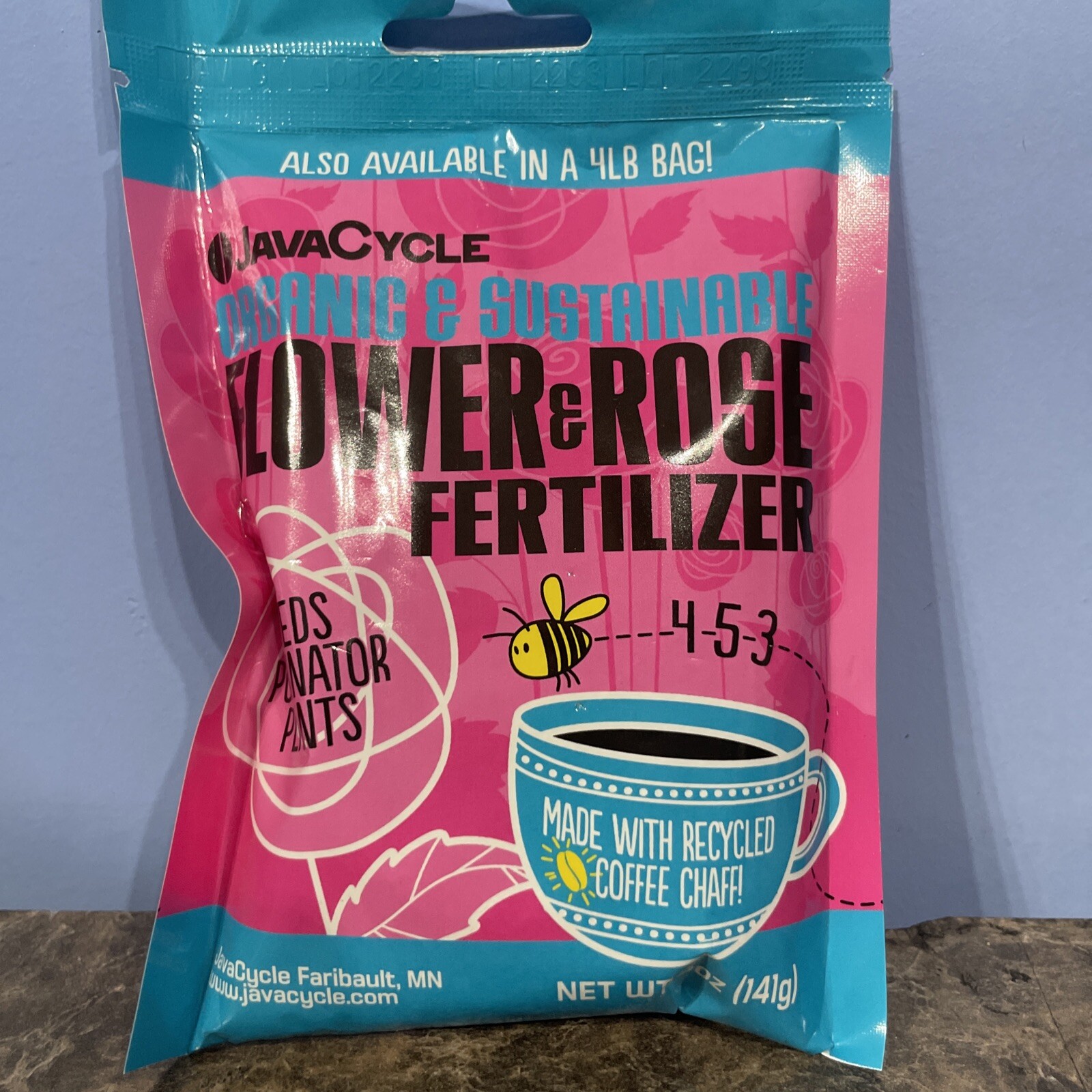 6 Pack Javacycle Flower&Rose Fertilizer 4-5-3 5oz