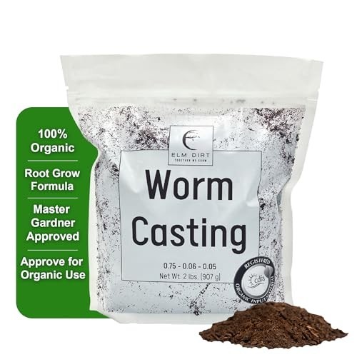 Worm Castings Organic Plant Food 2 lb Granules Indoor Outdoor Garden Soil