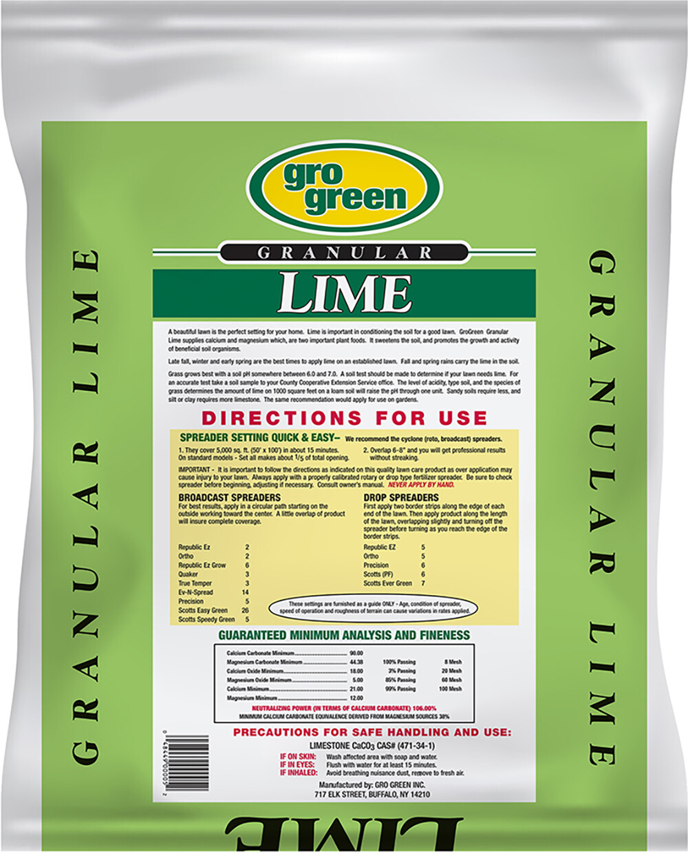Gro Green Granular Lime 20 lbs.