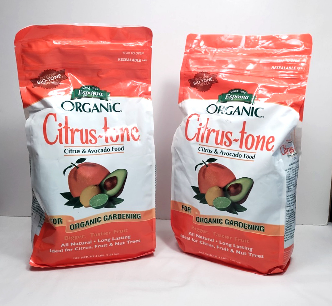 Espoma Organic Citrus-tone 5-6-2 Citrus & Avacado Food, 4lb, 2 Pack