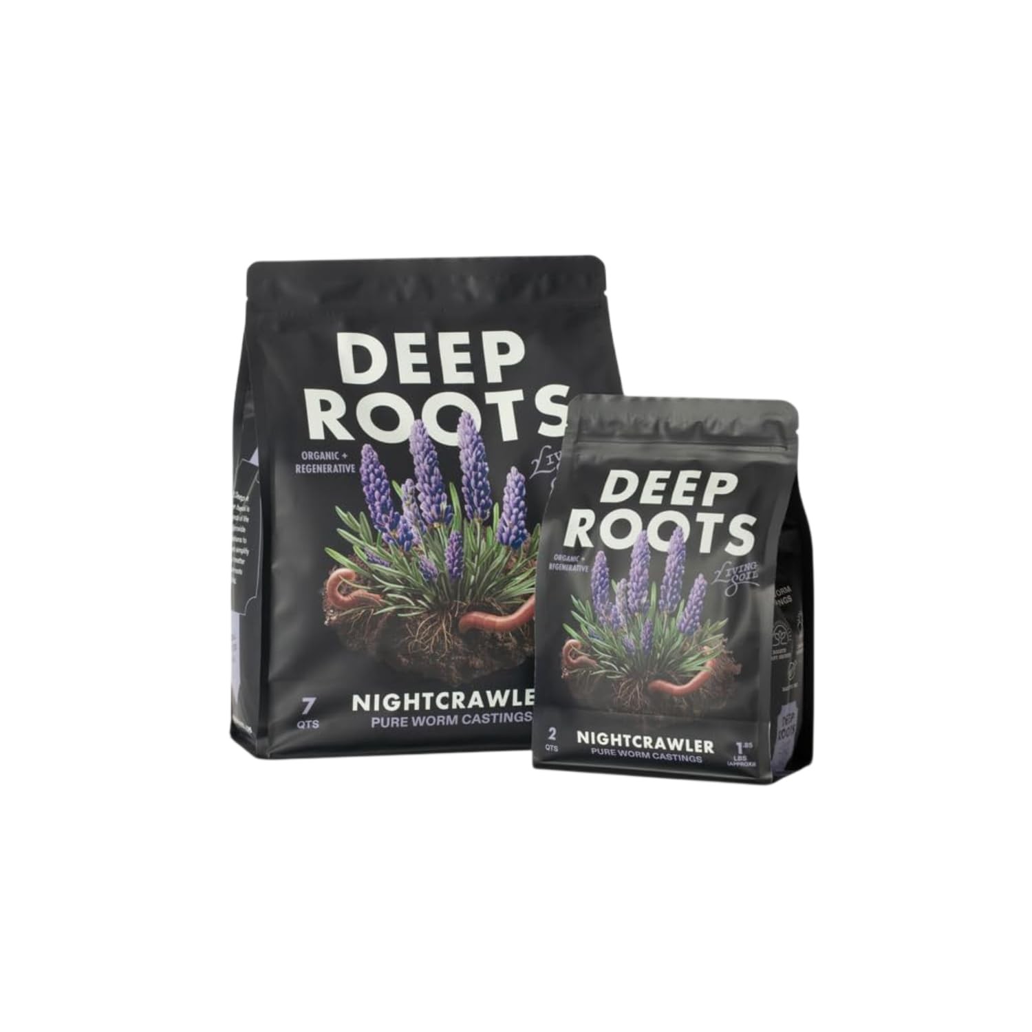 Nightcrawler Pure Worm Castings 2qt for Indoor & Outdoor Plants – Natural Soil A