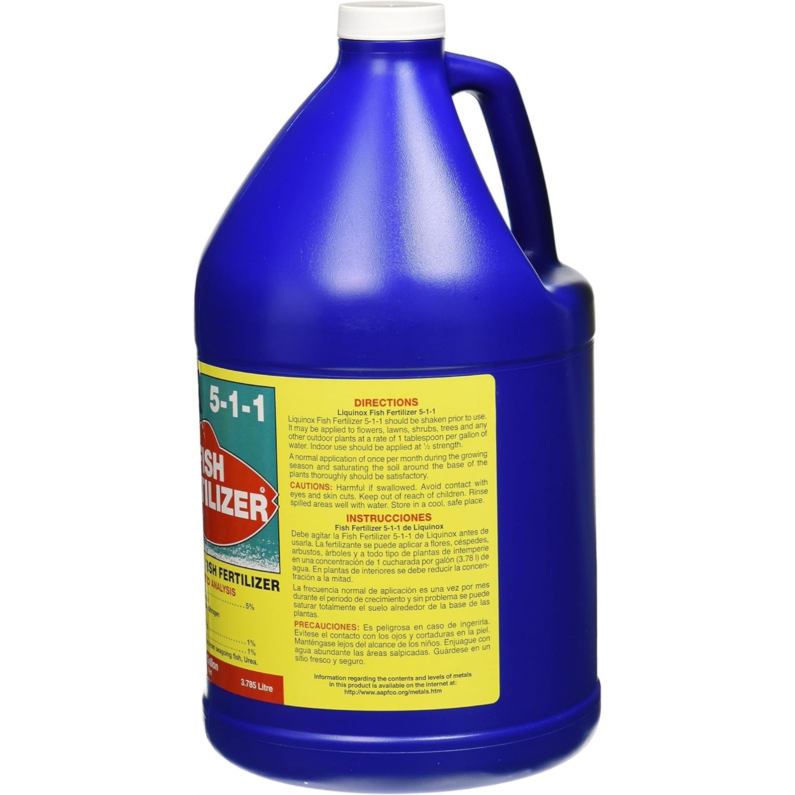 Liquinox Fish Fertilizer 5-1-1 All-Purpose Plant Food Concentrate, 1 Gallon