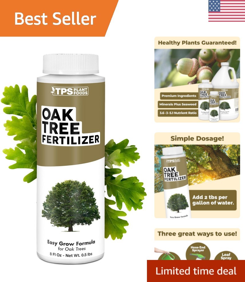 Balanced Oak Tree Liquid Fertilizer – 8 oz for Healthy Growth & Leaf Development