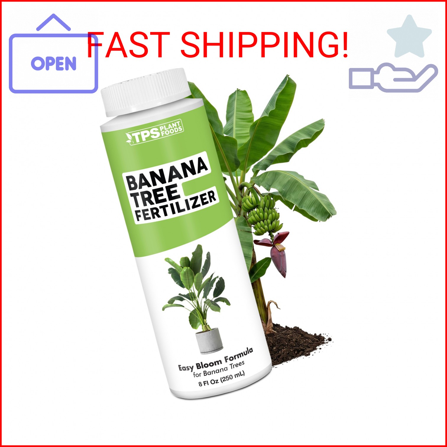 Banana Tree Fertilizer – Liquid Fertilizer for All Banana Tree Varieties, Suppor