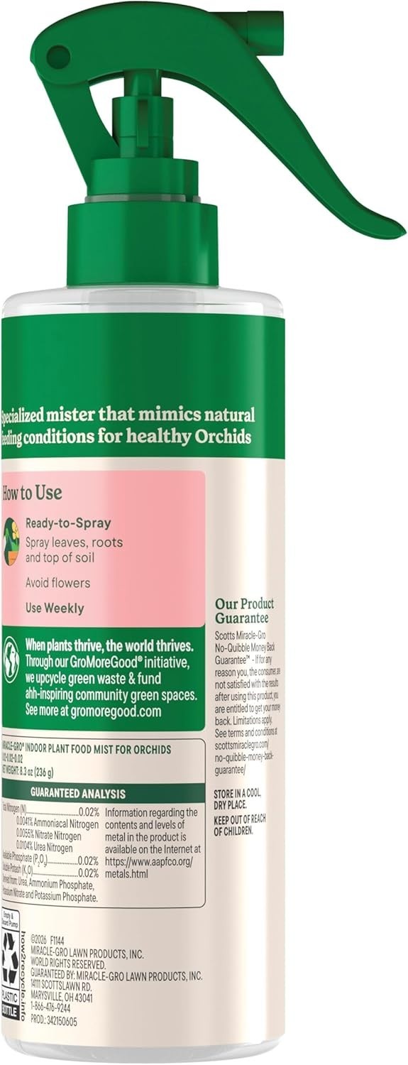 Orchid Plant Food Mist Miracle-Gro 8 fl oz 3 Pack Indoor Care Spray
