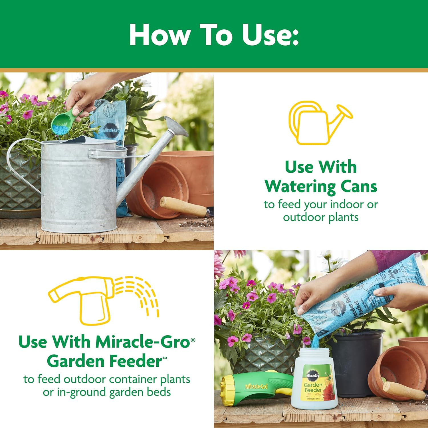 Miracle-Gro Water Soluble Bloom Booster Flower Food Fertilizer – 10-52-10 Formul