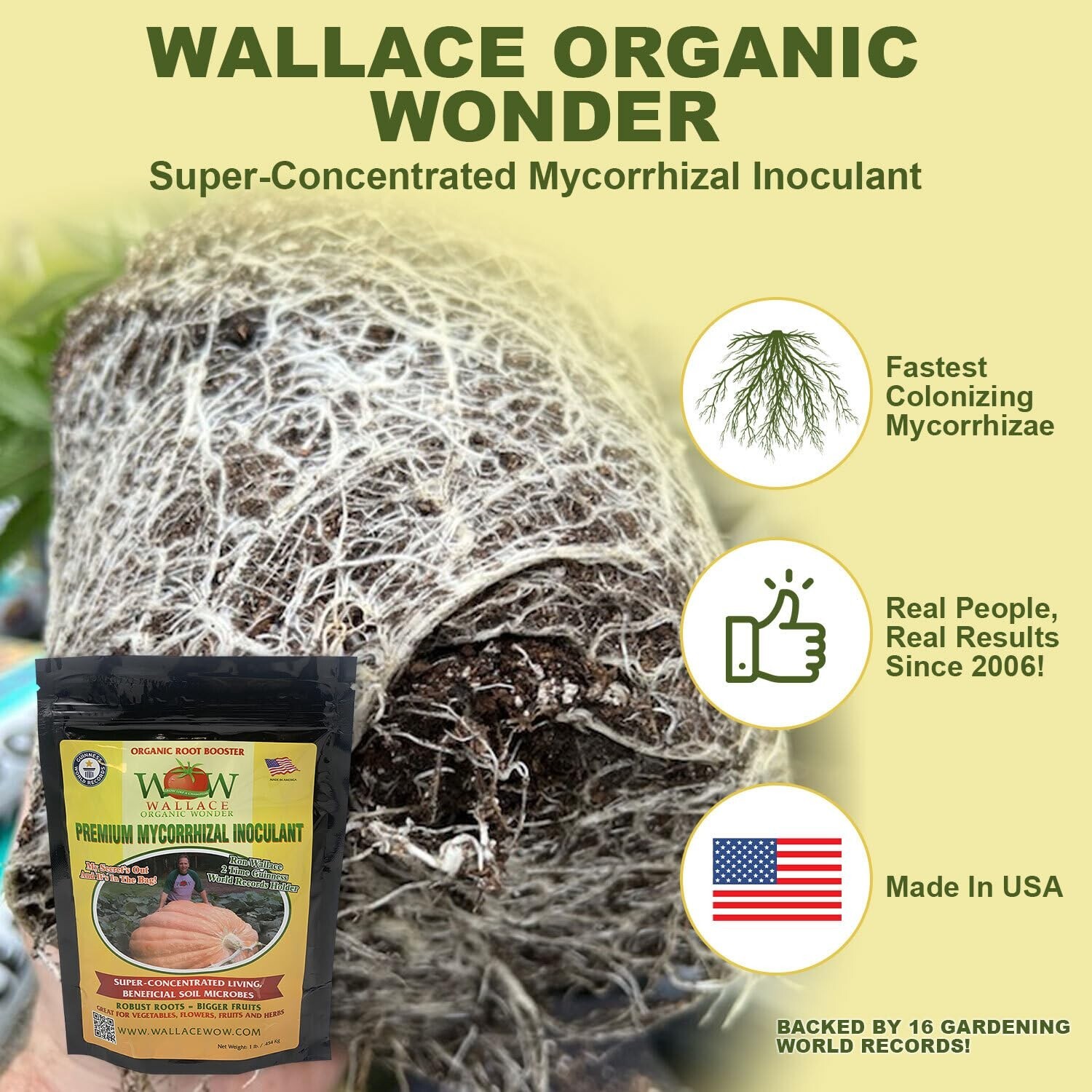 Premium Mycorrhizal Inoculant (1 lb) for Plants by Super Concentrated World R…