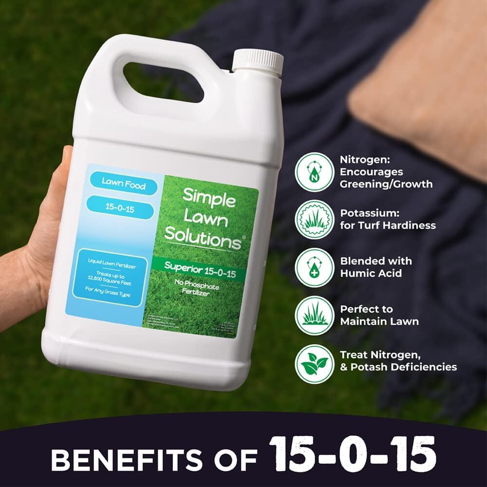 Superior 15-0-15 Fertilizante Liquido Nitrogeno Y Potasa Alimento Para Cesped –