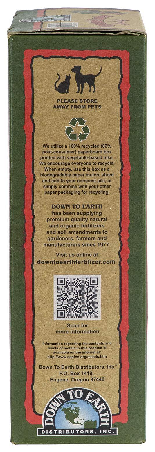 Down to Earth Organic Vegetable Garden Fertilizer 4-4-4 5lb
