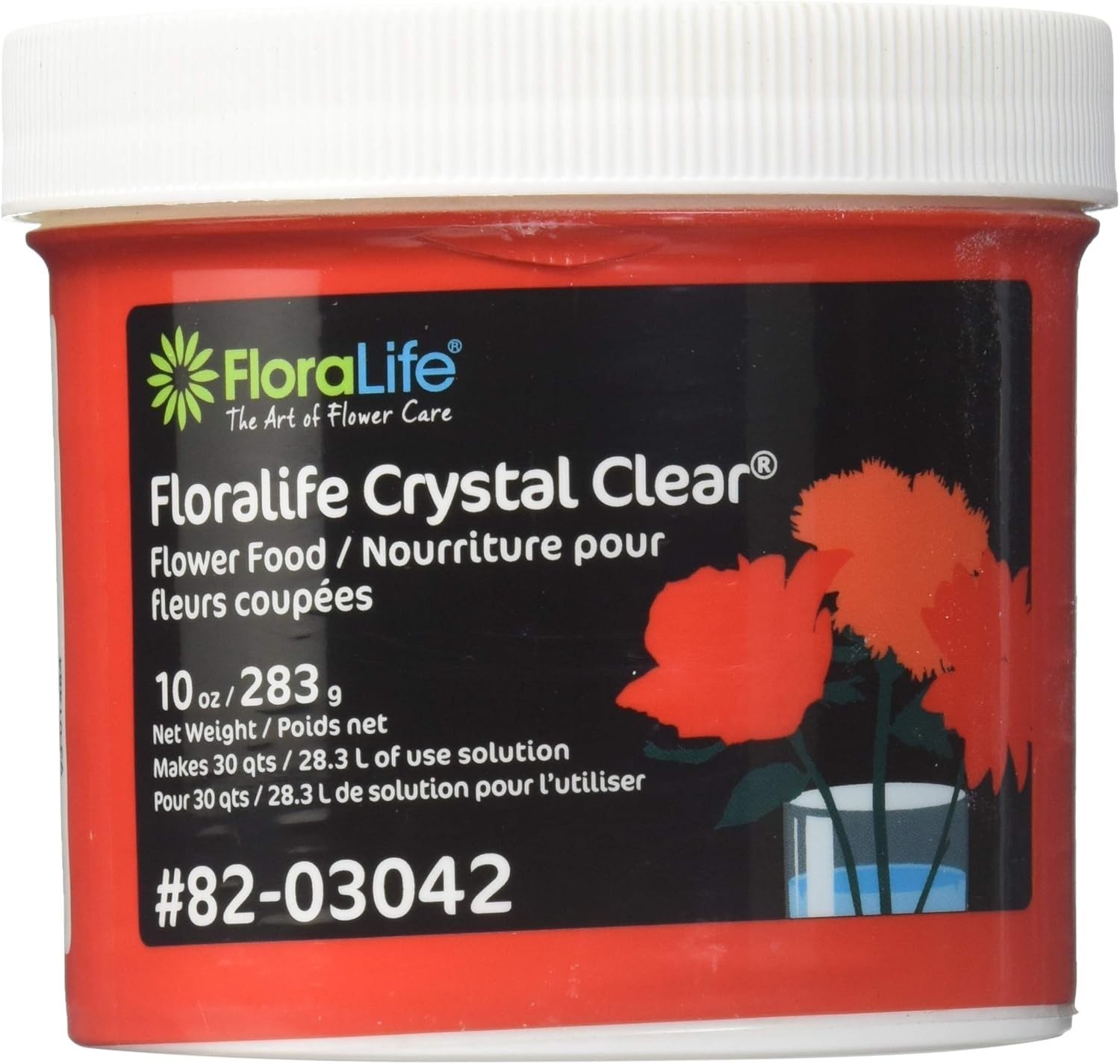 Smithers Crystal Clear Cut Flower Food – 10 Ounces for Professional Floristry