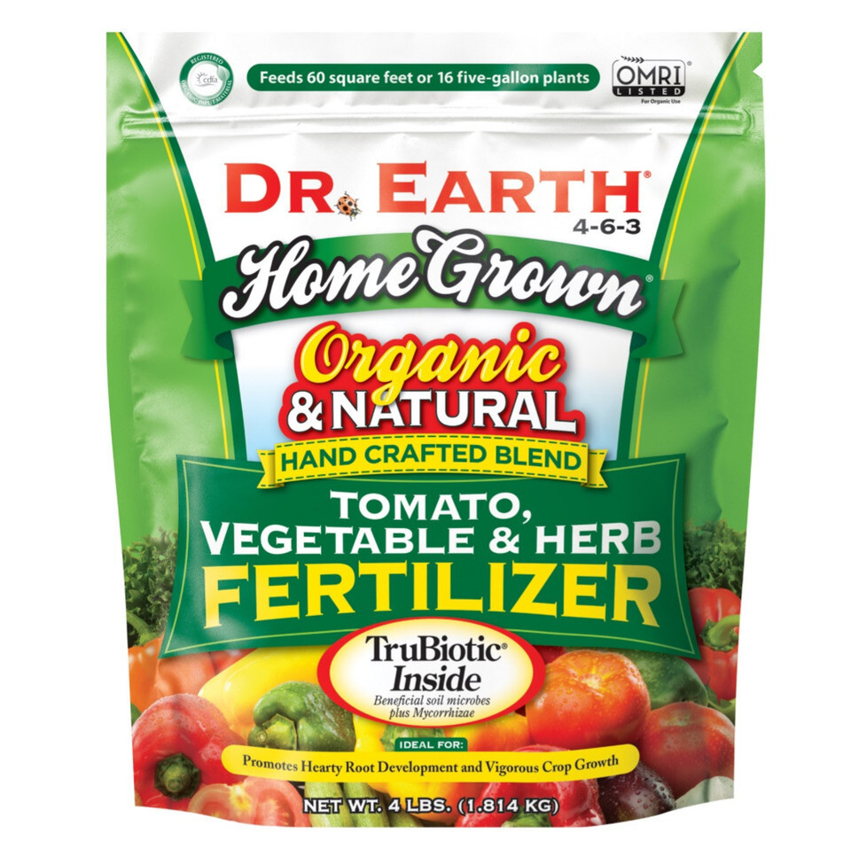 Dr Earth Organic Natural Home Grown Tomato Vegetable Plant Food Fertilizer 4 lbs