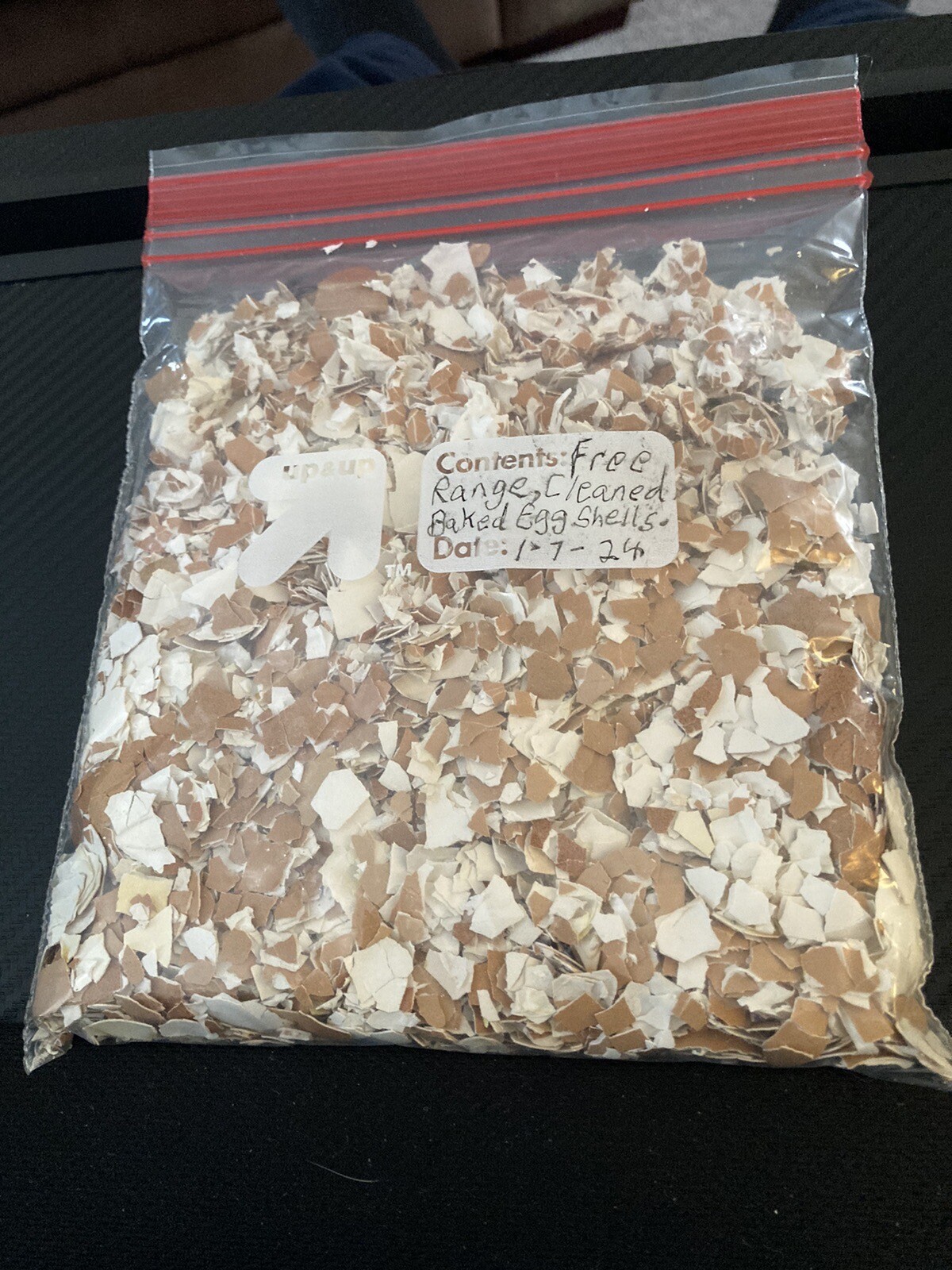 1 Lb Free Range Crushed Eggshells Steamed Cleaning & Baked Free Shipping to You!